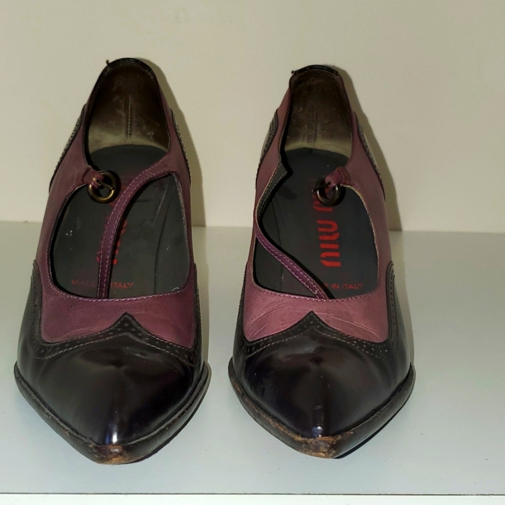Miu Miu two tone pumps